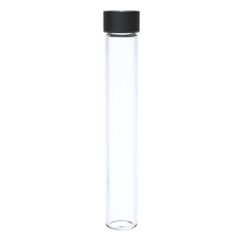 Biohazard Inc Glass Vial Clear Glass Vial 15 with Black Cap - 495 Count