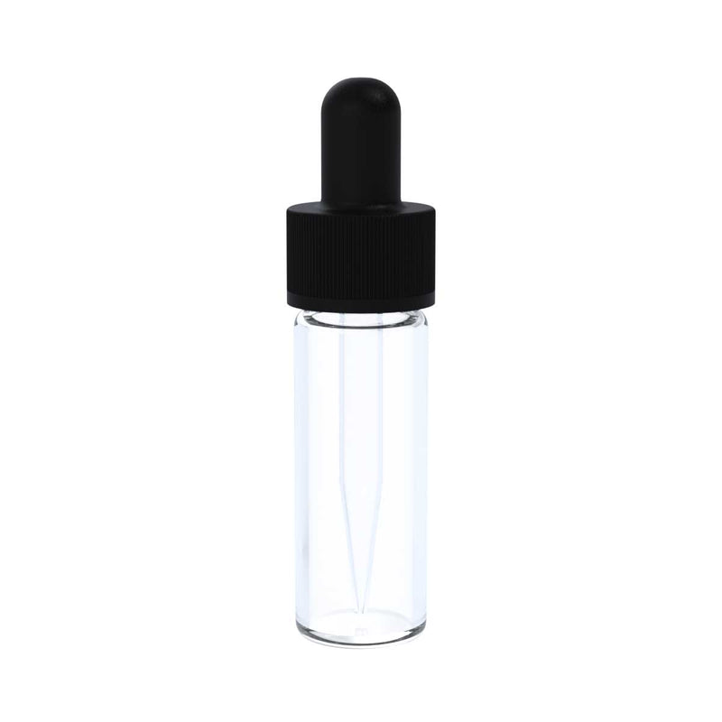 Biohazard Inc Glass Vial w/ Dropper Oil Concentrate Glass Vial 5ML with Glass Dropper