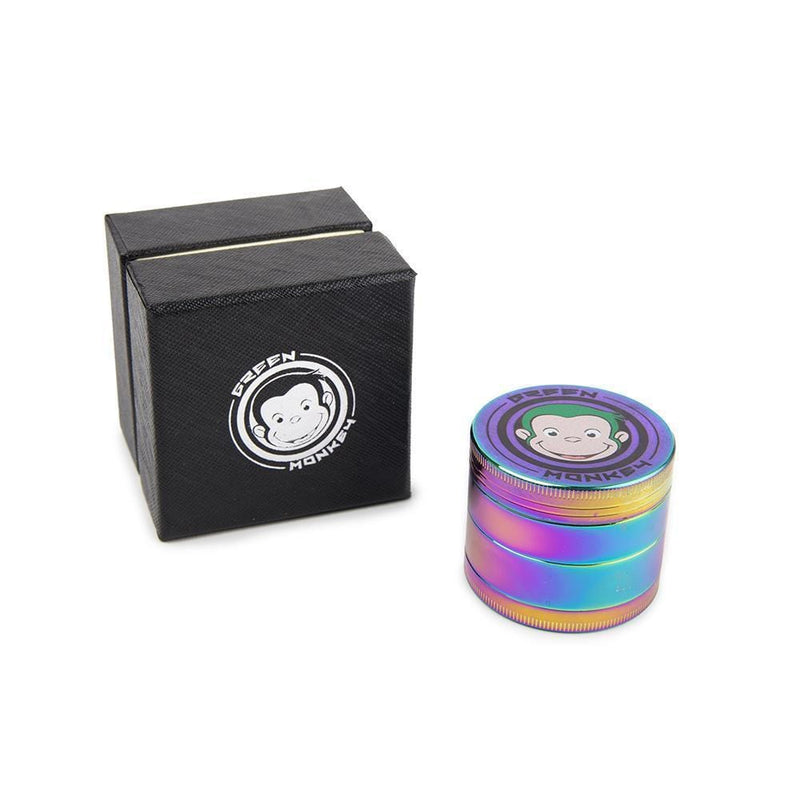 Biohazard Inc Metal Grinder 4pc Green Monkey Grinder | 50mm - Rainbow