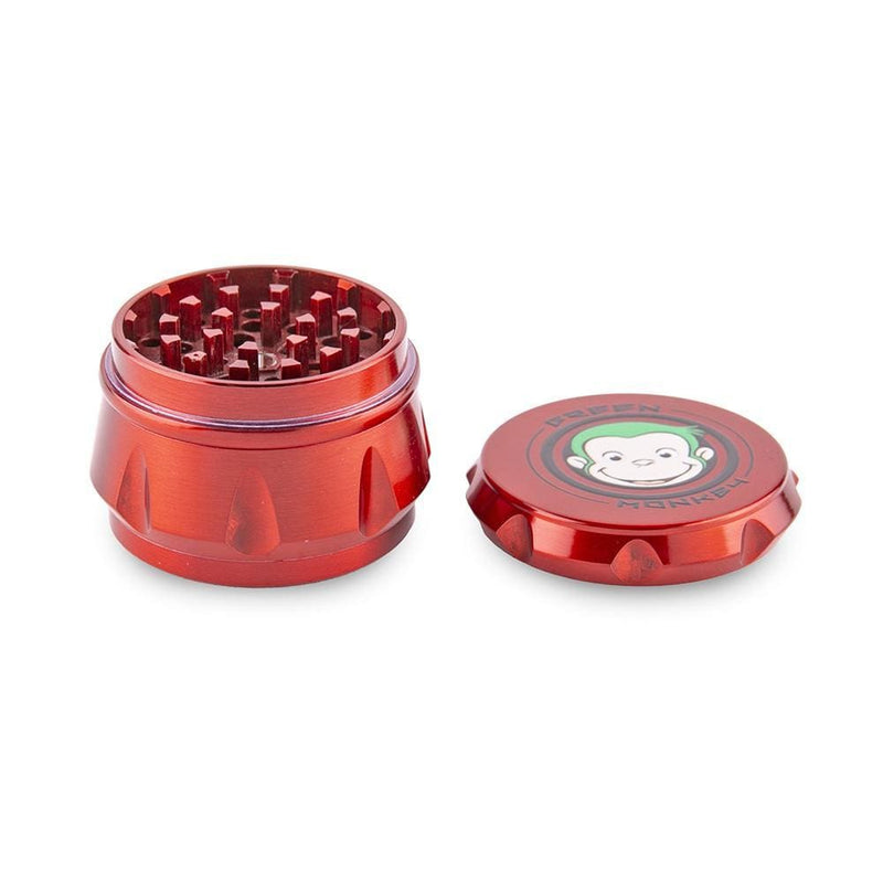 Biohazard Inc Metal Grinder Green Monkey Grinder -Baboon Crown - 50MM- Red