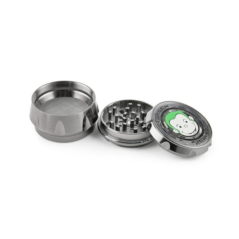 Biohazard Inc Metal Grinder Green Monkey Grinder -Baboon Crown - 63MM- Silver