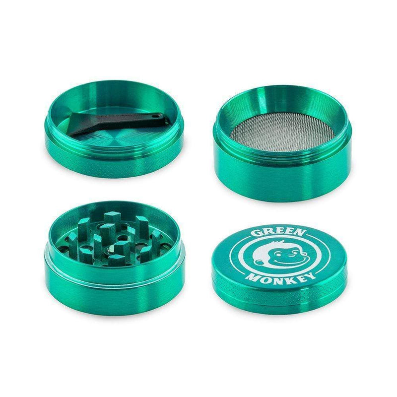 Biohazard Inc Metal Grinder Green Monkey Grinder - Capuchin - Green-40mm