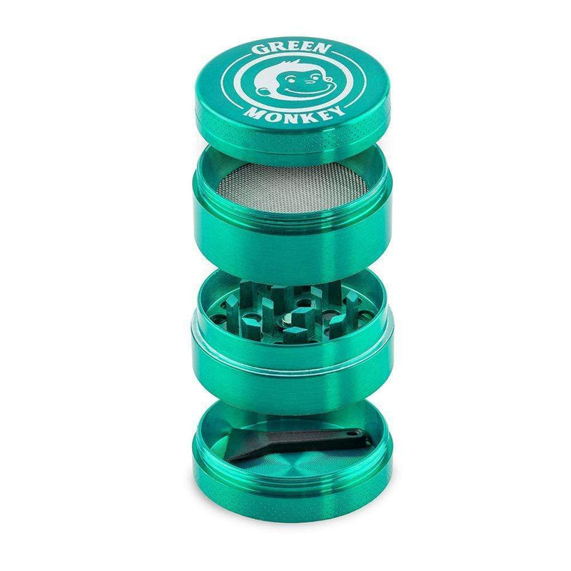 Biohazard Inc Metal Grinder Green Monkey Grinder - Capuchin - Green-40mm