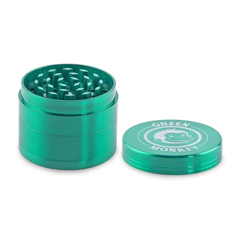 Biohazard Inc Metal Grinder Green Monkey Grinder - Capuchin - Green-50mm