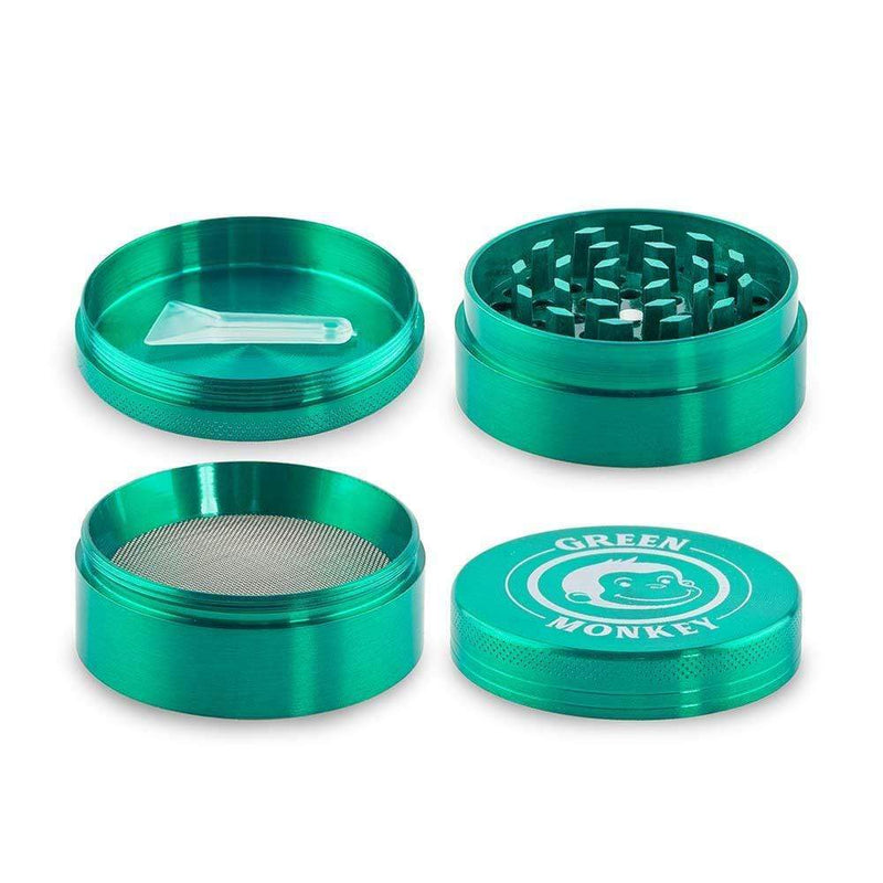 Biohazard Inc Metal Grinder Green Monkey Grinder - Capuchin - Green-50mm