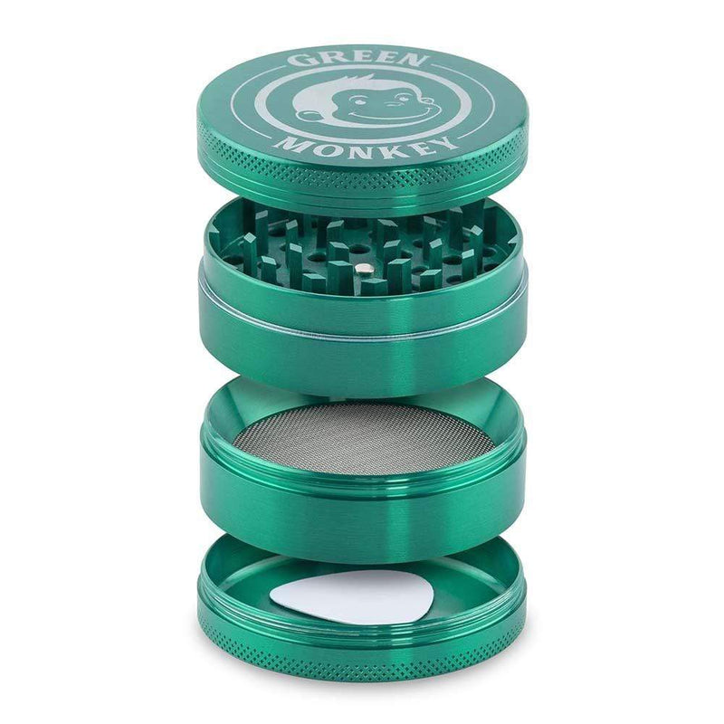 Biohazard Inc Metal Grinder Green Monkey Grinder - Capuchin - Green-63mm