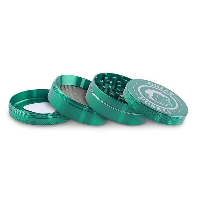 Biohazard Inc Metal Grinder Green Monkey Grinder - Capuchin - Green-63mm