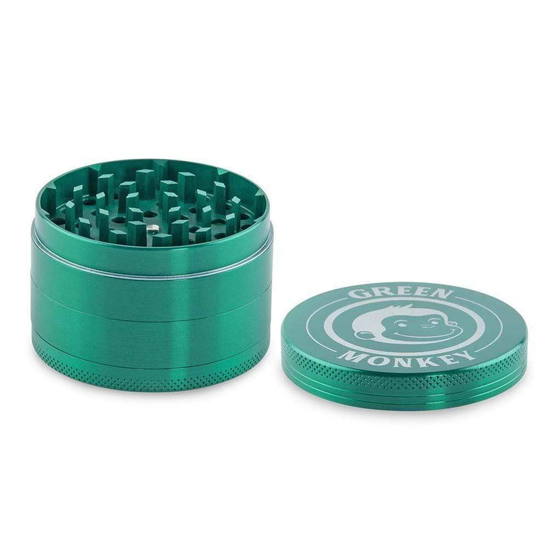 Biohazard Inc Metal Grinder Green Monkey Grinder - Capuchin - Green-63mm