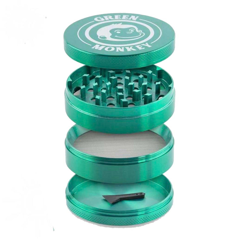 Biohazard Inc Metal Grinder Green Monkey Grinder - Capuchin - Green-75mm