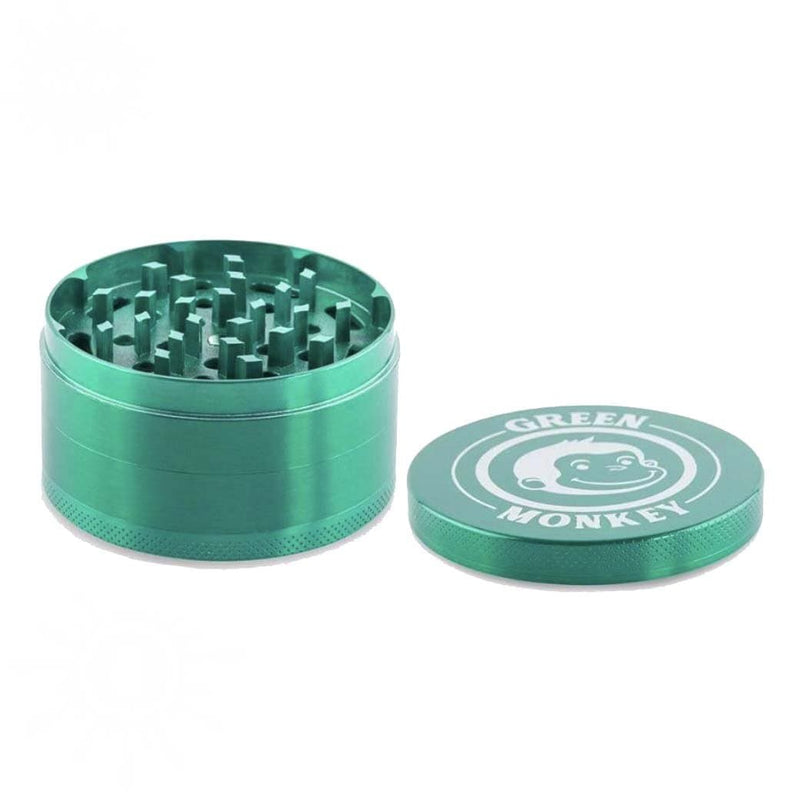 Biohazard Inc Metal Grinder Green Monkey Grinder - Capuchin - Green-75mm