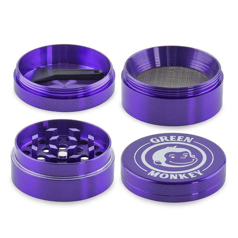 Biohazard Inc Metal Grinder Green Monkey Grinder - Capuchin - Purple-40mm