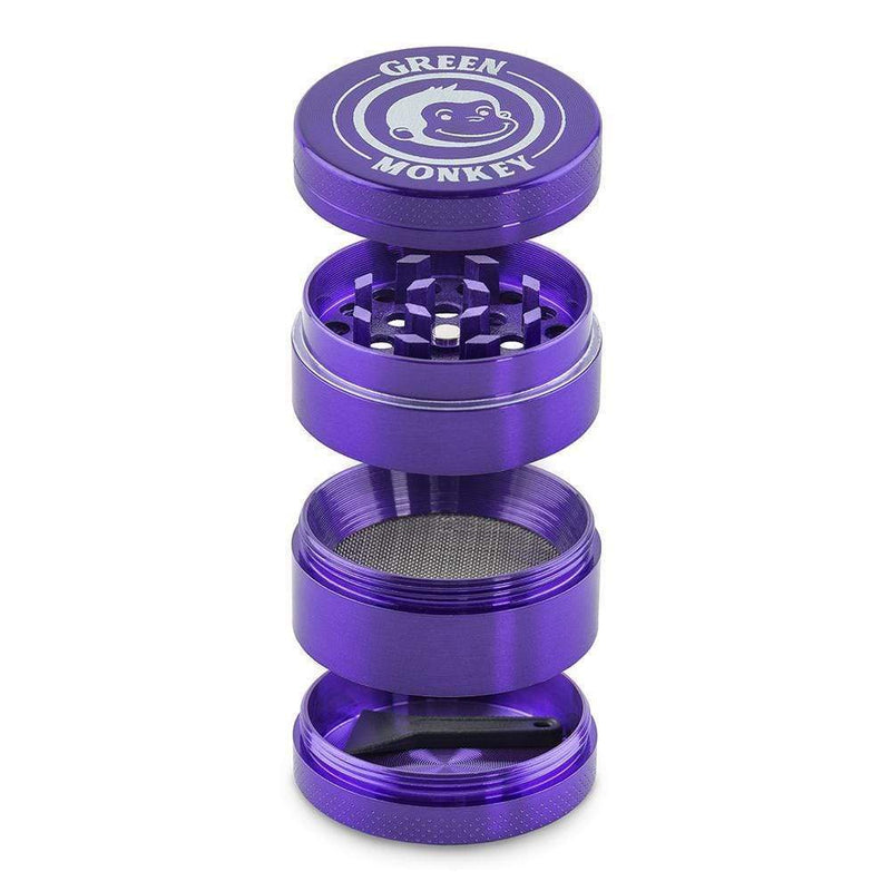 Biohazard Inc Metal Grinder Green Monkey Grinder - Capuchin - Purple-40mm