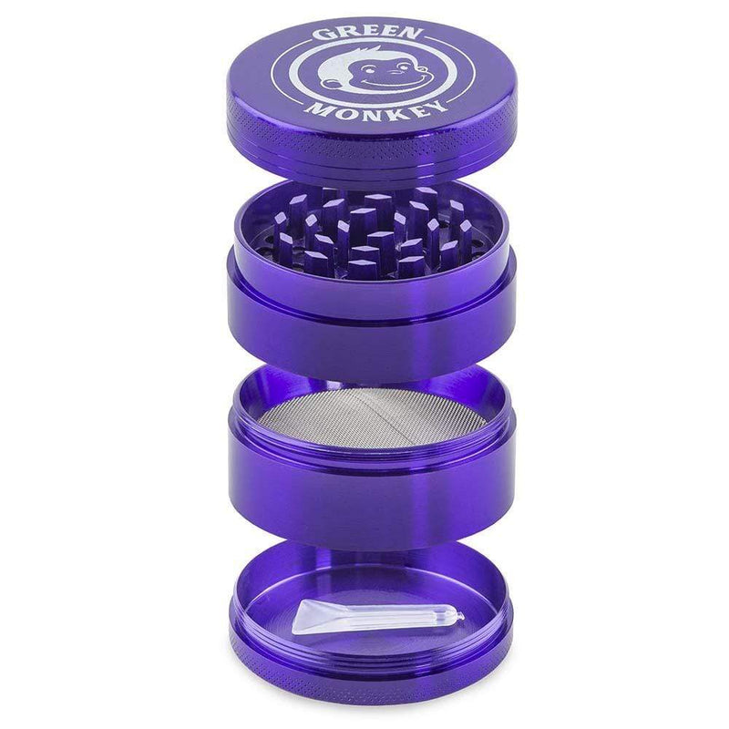 Biohazard Inc Metal Grinder Green Monkey Grinder - Capuchin - Purple-50mm