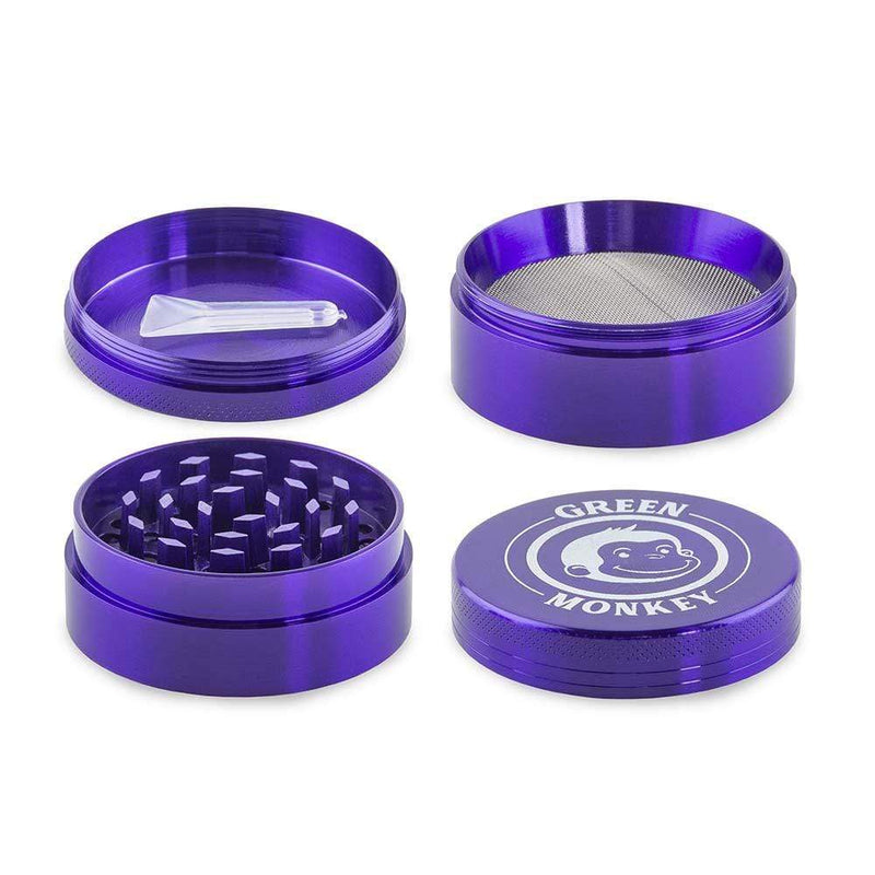 Biohazard Inc Metal Grinder Green Monkey Grinder - Capuchin - Purple-50mm