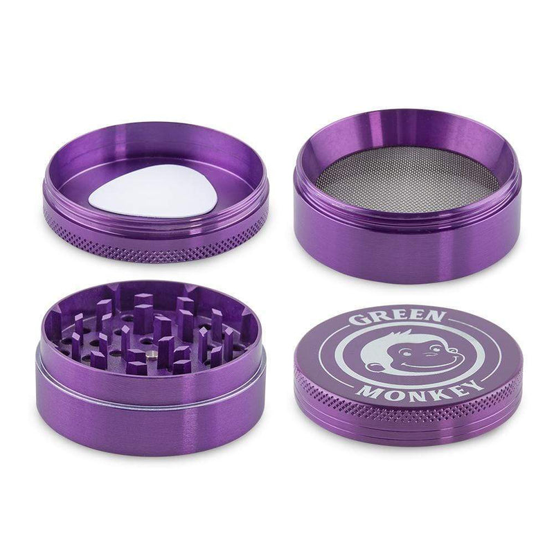 Biohazard Inc Metal Grinder Green Monkey Grinder - Capuchin - Purple-55mm