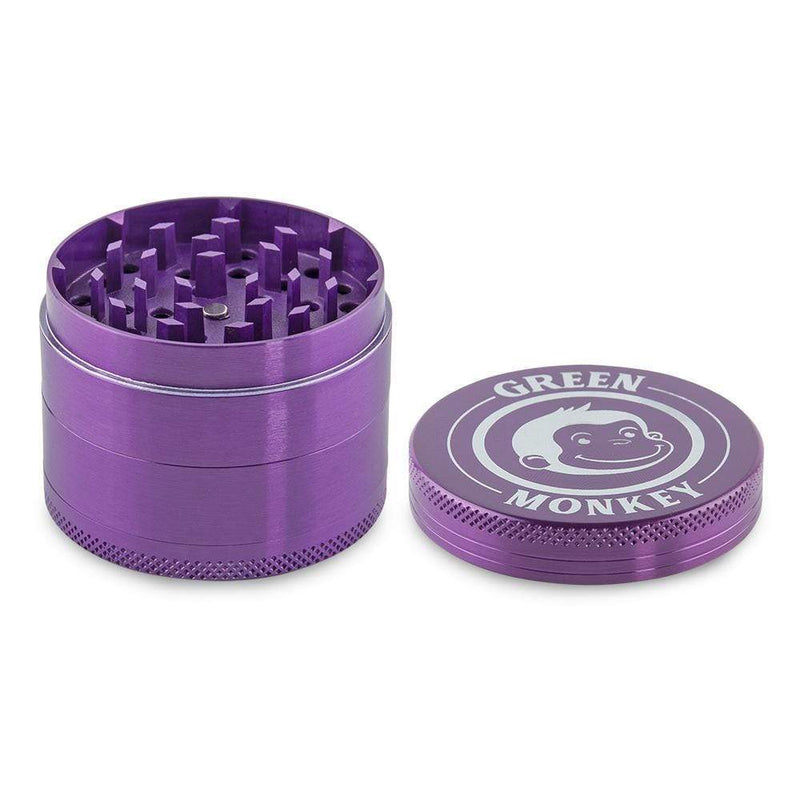 Biohazard Inc Metal Grinder Green Monkey Grinder - Capuchin - Purple-55mm