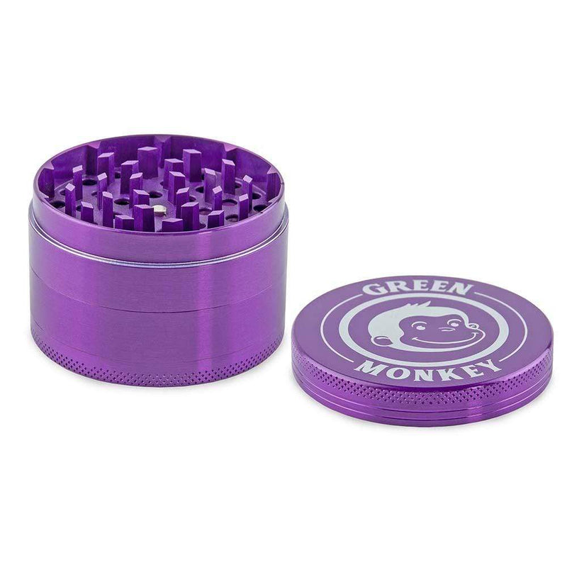 Biohazard Inc Metal Grinder Green Monkey Grinder - Capuchin - Purple-63mm