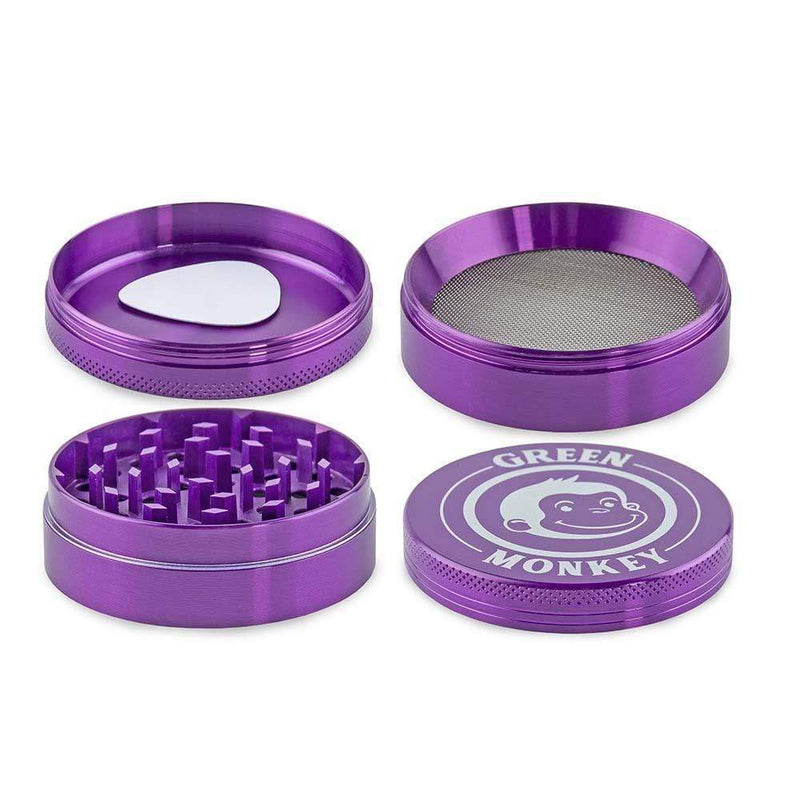 Biohazard Inc Metal Grinder Green Monkey Grinder - Capuchin - Purple-63mm