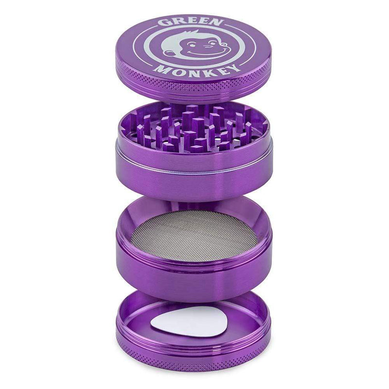 Biohazard Inc Metal Grinder Green Monkey Grinder - Capuchin - Purple-63mm