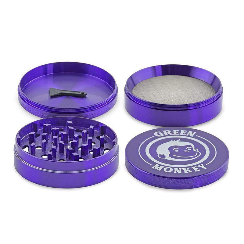 Biohazard Inc Metal Grinder Green Monkey Grinder - Capuchin - Purple-75mm