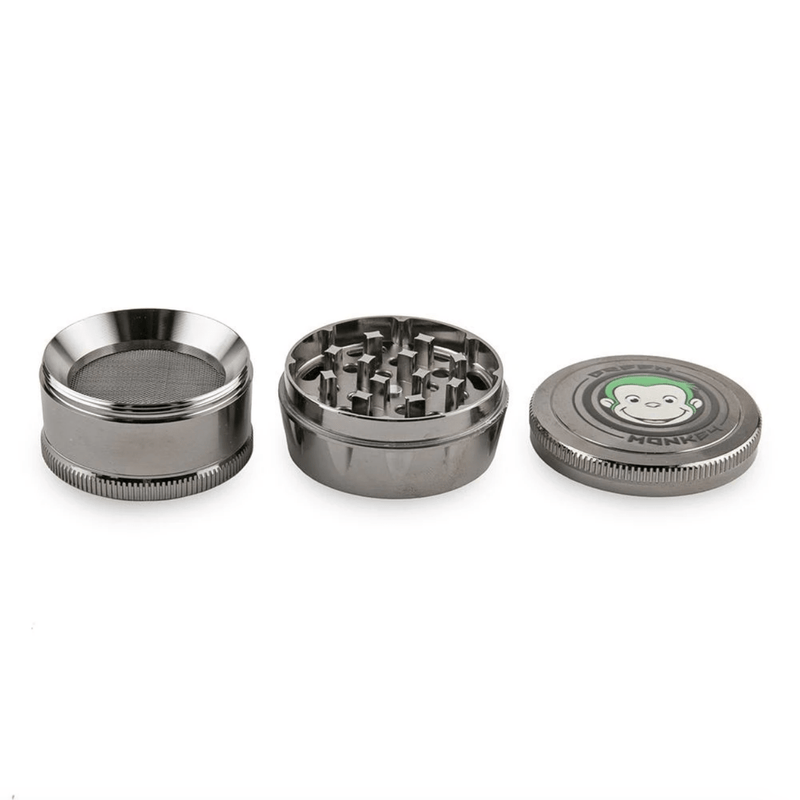 Biohazard Inc Metal Grinder Green Monkey Grinder - Cork - Gunmetal - 50MM