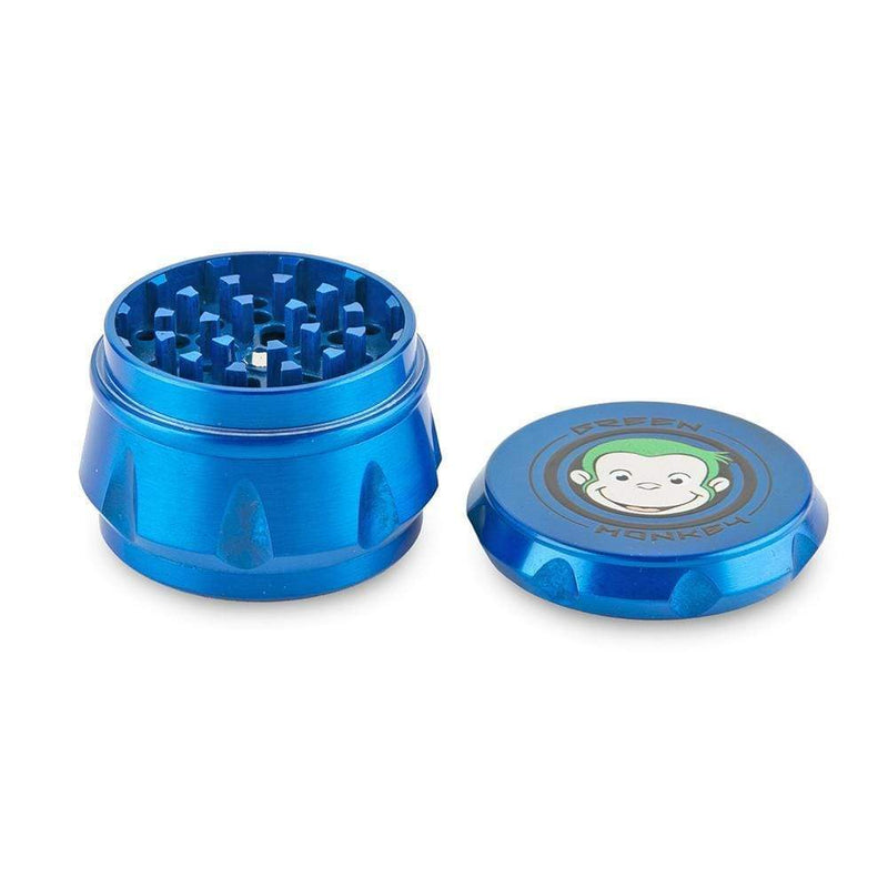 Biohazard Inc Metal Grinder Green Monkey Grinder - Crown - Blue - 50MM