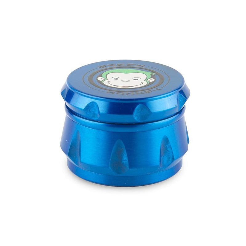 Biohazard Inc Metal Grinder Green Monkey Grinder - Crown - Blue - 50MM