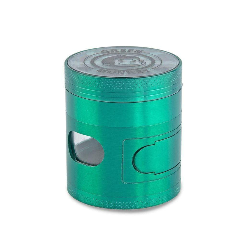 Biohazard Inc Metal Grinder Green Monkey Grinder - Mandrill - 60mm - Green