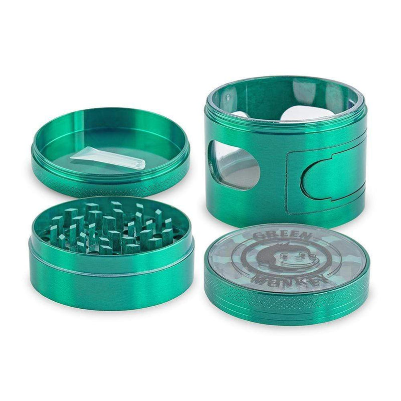 Biohazard Inc Metal Grinder Green Monkey Grinder - Mandrill - 60mm - Green