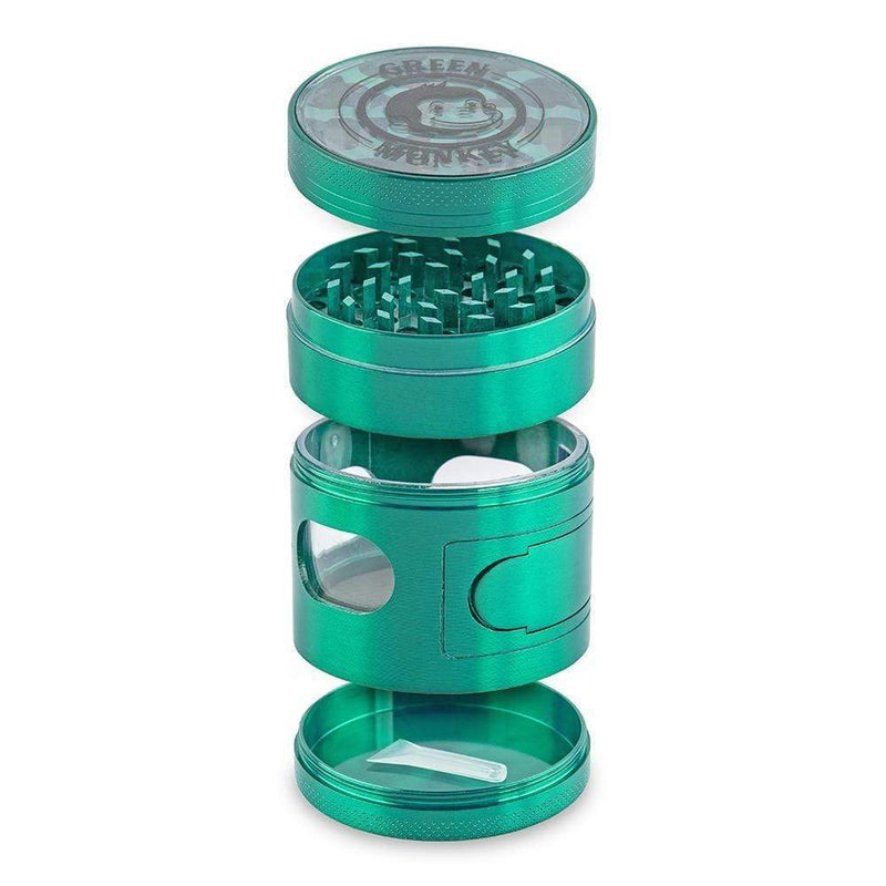 Biohazard Inc Metal Grinder Green Monkey Grinder - Mandrill - 60mm - Green