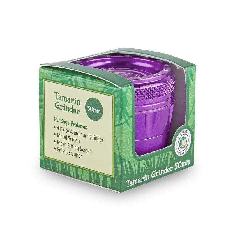 Biohazard Inc Metal Grinder Green Monkey Grinder - Tamarin - 50mm - Purple