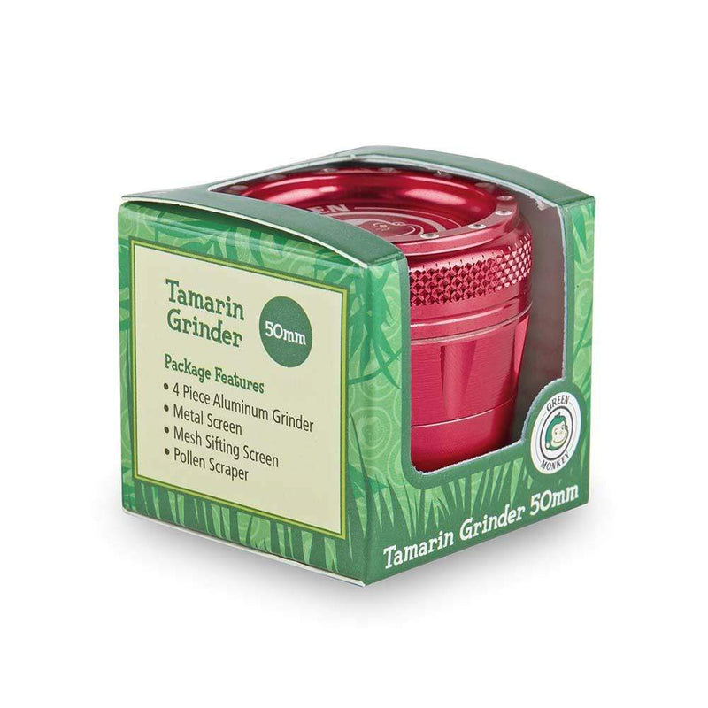 Biohazard Inc Metal Grinder Green Monkey Grinder - Tamarin - 50mm - Red