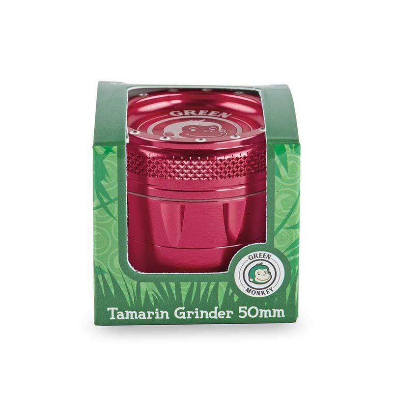 Biohazard Inc Metal Grinder Green Monkey Grinder - Tamarin - 50mm - Red