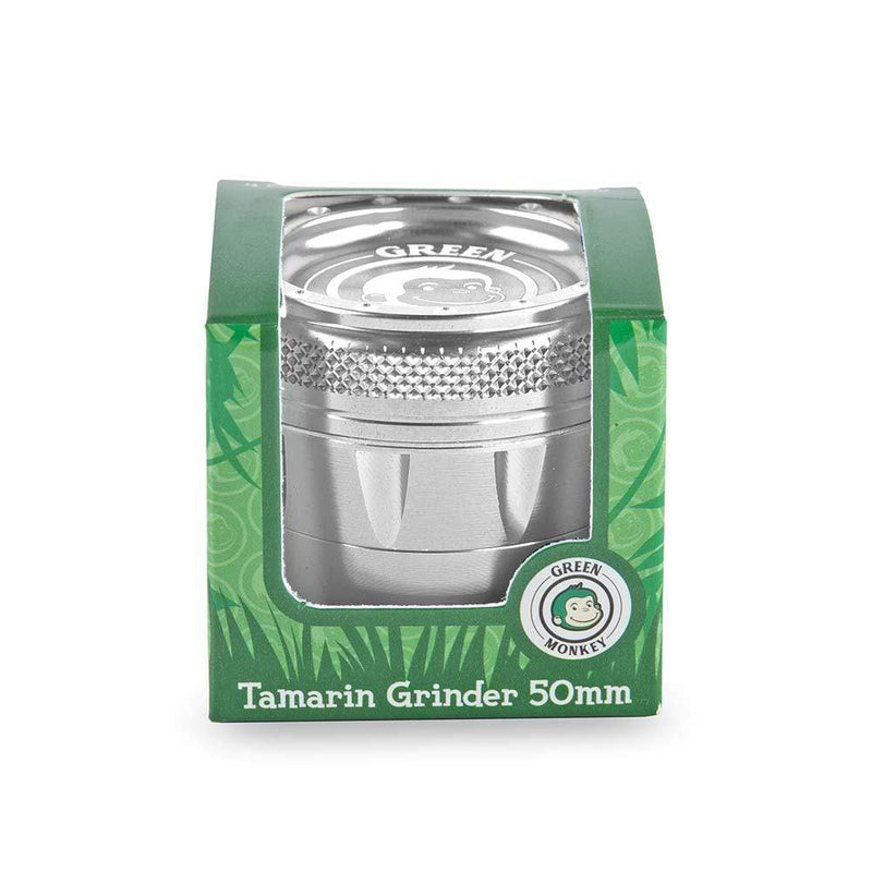 Biohazard Inc Metal Grinder Green Monkey Grinder - Tamarin - 50mm - Silver