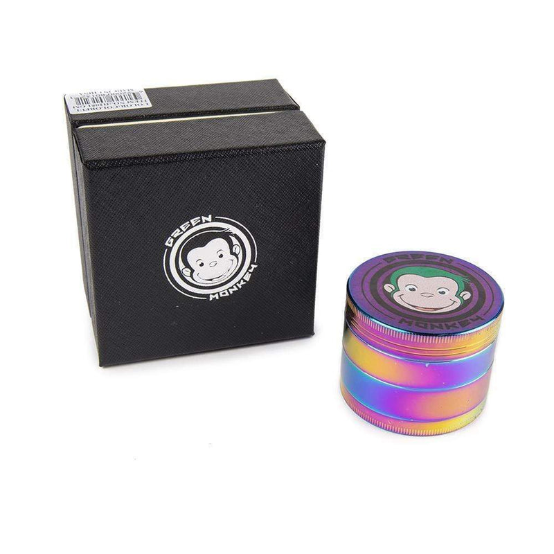 Biohazard Inc Metal Grinder Green Monkey Rainbow Grinder 55mm