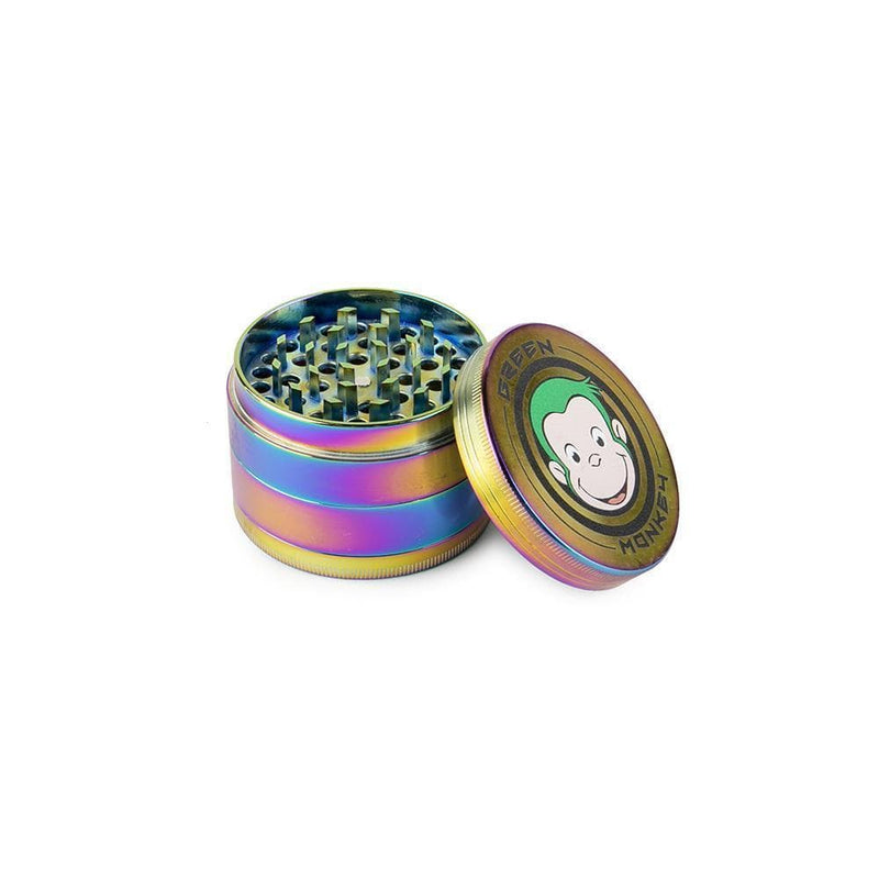 Biohazard Inc Metal Grinder Green Monkey Rainbow Grinder 63mm