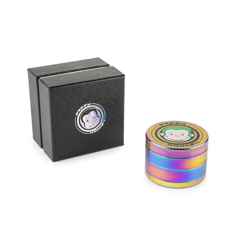 Biohazard Inc Metal Grinder Green Monkey Rainbow Grinder 63mm