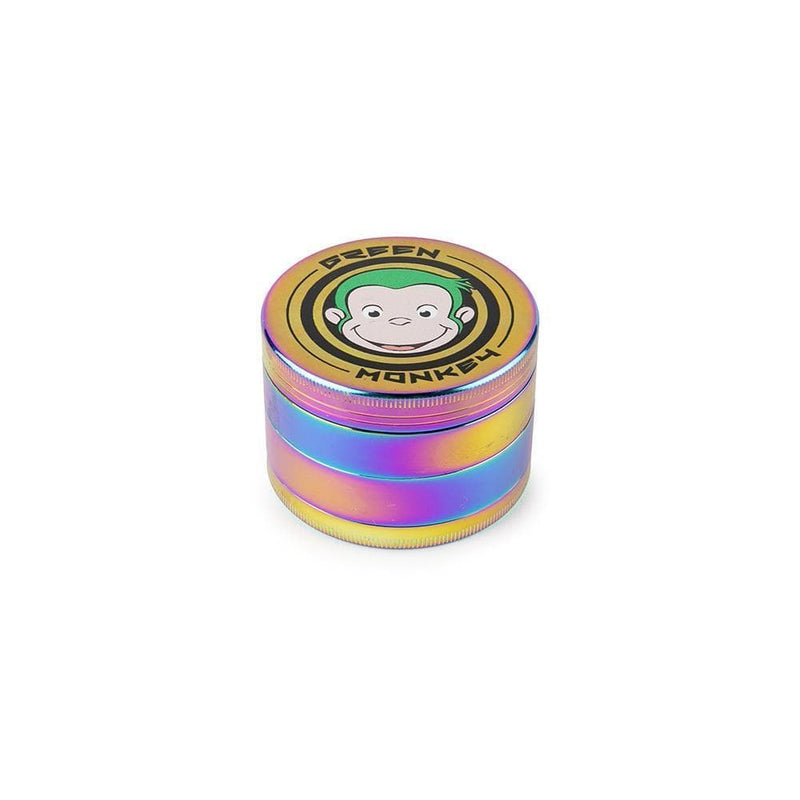 Biohazard Inc Metal Grinder Green Monkey Rainbow Grinder 63mm