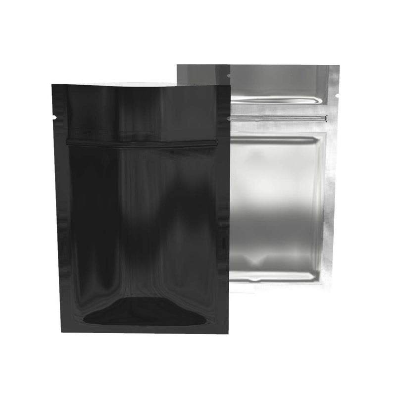 Biohazard Inc Mylar Bag Black Vista Mylar Bag w/ Tear Notch | 3in x 4.5in 1 Gram - 1,000 Count