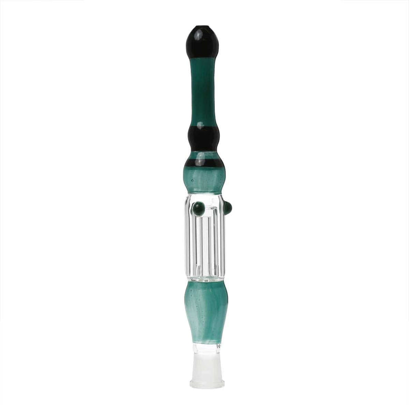 Biohazard Inc Nectar Collector 11" 19mm Nectar Collector - Teal and Black