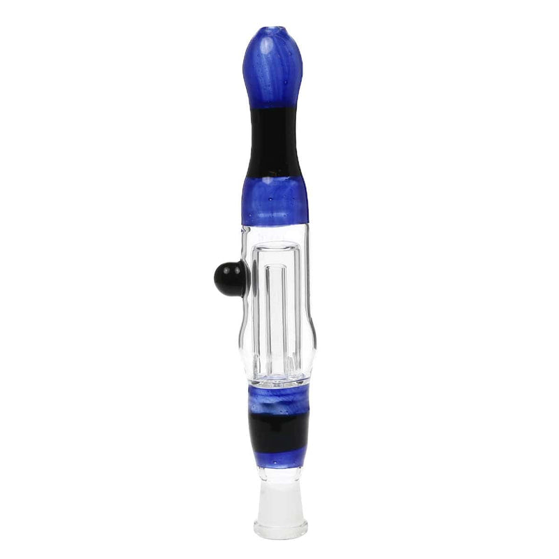 Biohazard Inc Nectar Collector 8" 14mm Nectar Collector - Blue and Black