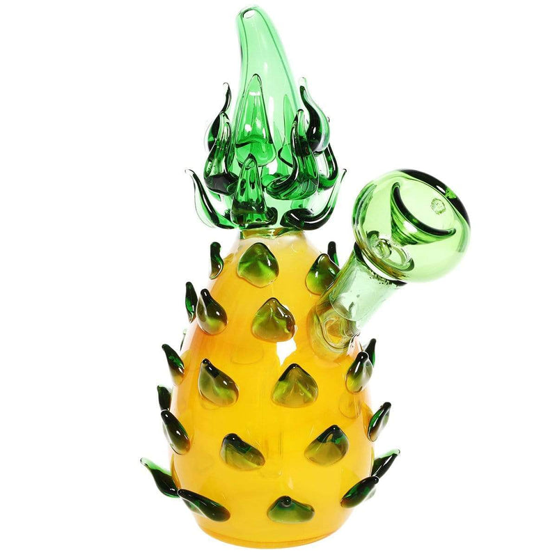 Biohazard Inc Novelty Bong 14MM Spikey Pineapple Yellow/Green Water Pipe