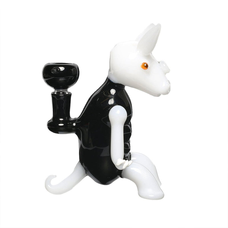 Biohazard Inc Novelty Bong Black and White Jack Rabbit Water Pipe