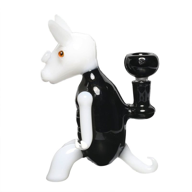 Biohazard Inc Novelty Bong Black and White Jack Rabbit Water Pipe