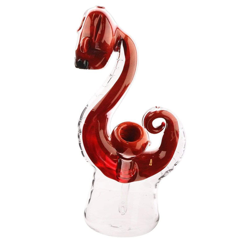 Biohazard Inc Novelty Bong Calavera Serpent Rustic Red