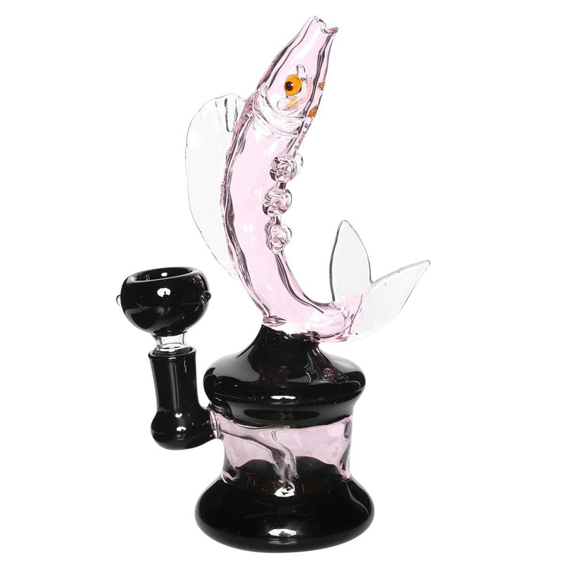 Biohazard Inc Novelty Bong Pink and Black Fish Water Pipe