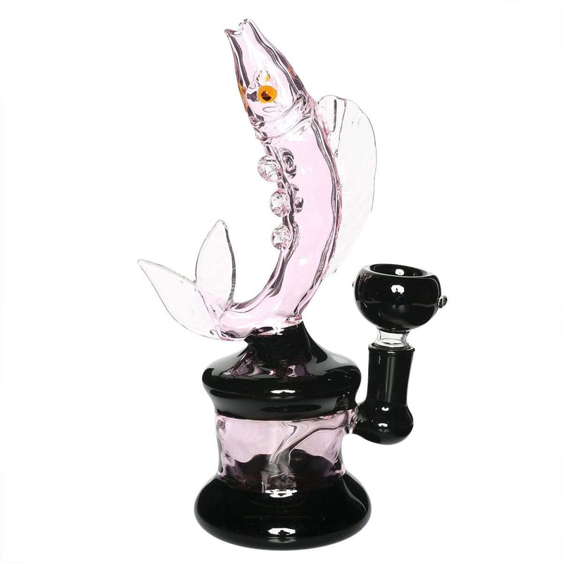 Biohazard Inc Novelty Bong Pink and Black Fish Water Pipe