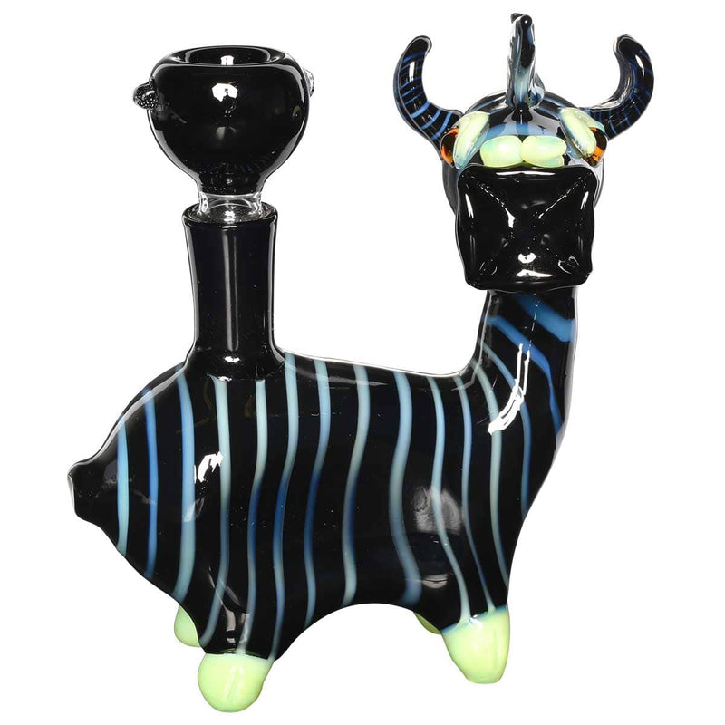 Biohazard Inc Novelty Bong Zebra Stripes with Slyme Water Pipe 14mm