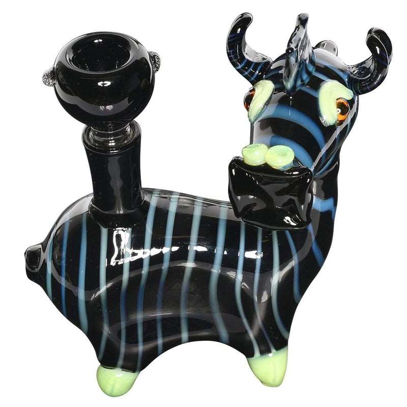 Biohazard Inc Novelty Bong Zebra Stripes with Slyme Water Pipe 14mm