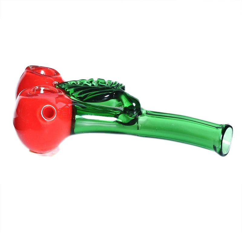 Biohazard Inc Novelty Hand Pipe 5" Double Ball Cherry Hand Pipe